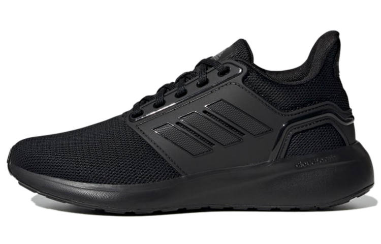Adidas Adidas EQ19 Fabric Abrasion Resistant Breathable Low top Running Shoes Unisex Black