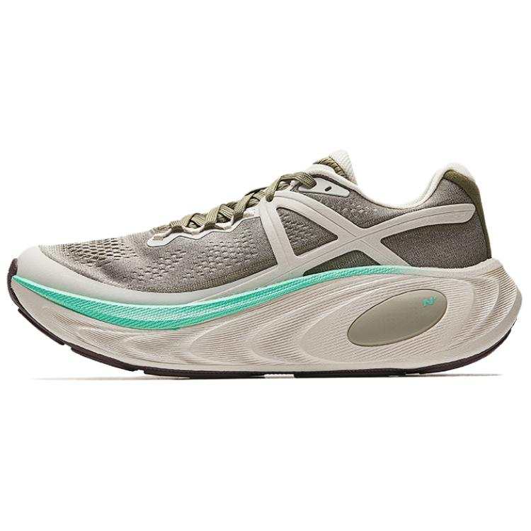 Anta Cushioning Abrasion Resistant Low top Casual Running Shoes Men's Gray Green