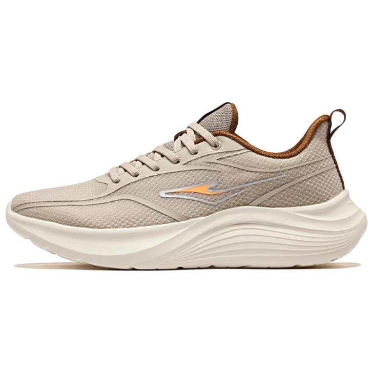 Erke Breathable And Wear resistant Low top Casual Running Shoes Men's Beige