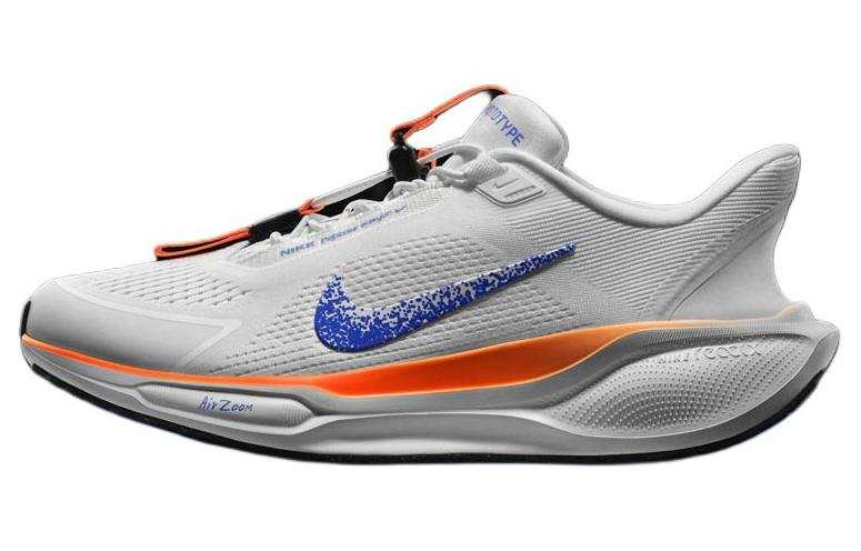 Nike Nike Abrasion Resistant Breathable Low top Running Shoes Men's White Orange Blue