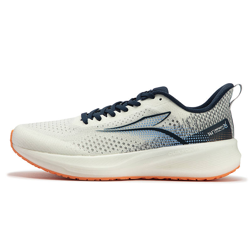 361° Flying Wing Cushioning Breathable Cushioning Breathable Low top Casual Running Shoes Men's White Blue