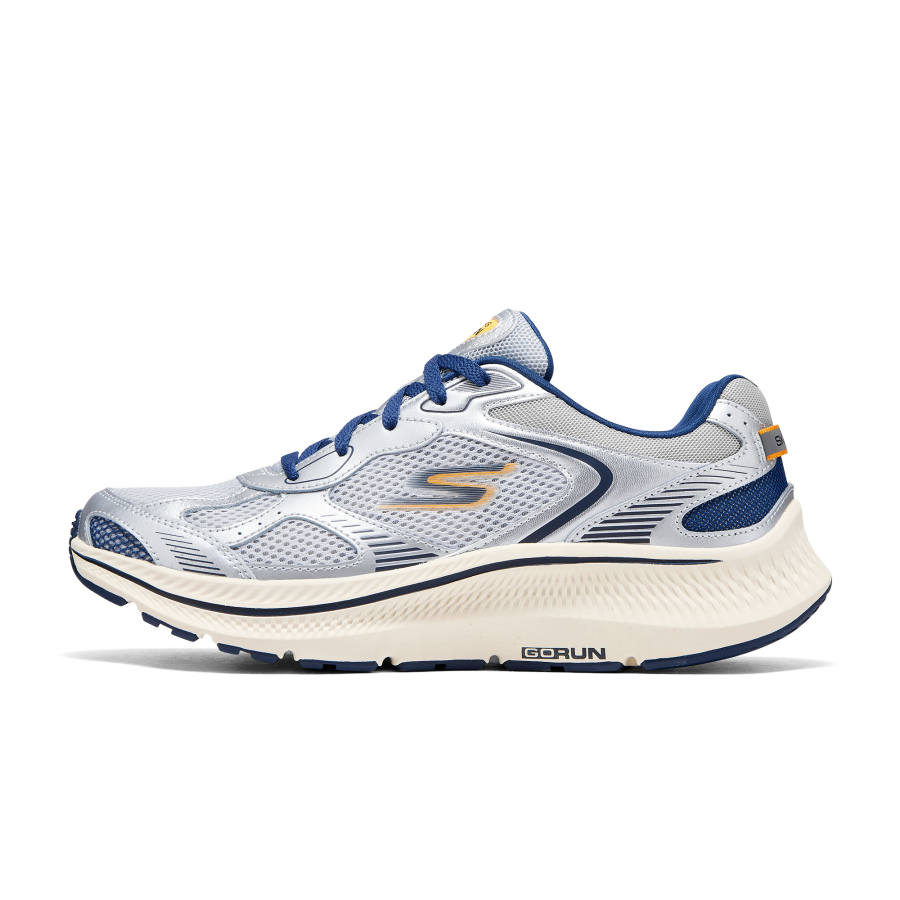 Skechers Go Run Consistent 2.0 Soft And Comfortable Abrasion Resistant Low top Casual Running Shoes Men's Gray Blue