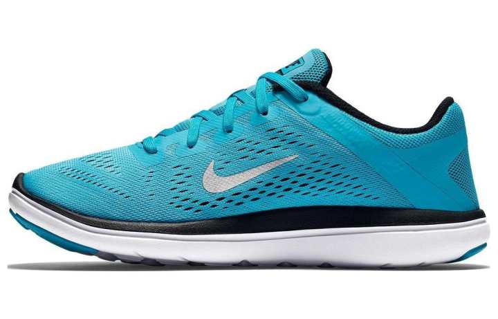 Nike Nike Flex 2016 RN Comfortable Slip Resistant And Breathable Low top Running Shoes Unisex Blue