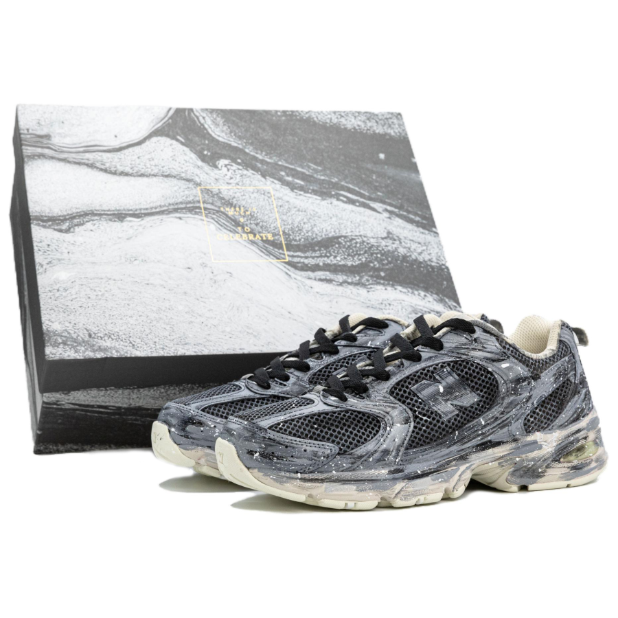 New Balance New Balance NB 530 Slip Resistant Abrasion Resistant Low top Casual Running Shoes Unisex Black Gray