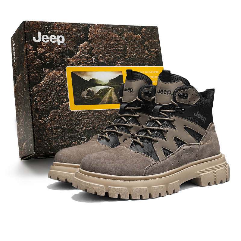 Jeep Jeep Combat Boots Men's Black/Sand/Khaki