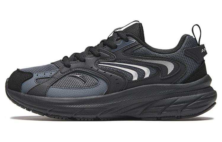 Anta AT956 Cushioning Slip Resistant Abrasion Resistant Low top Retro Running Shoes Women's Black