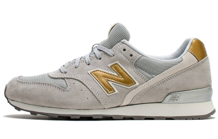 New Balance New Balance NB 996 Casual Breathable And Lightweight Low top Running Shoes Women's Gray Gold
