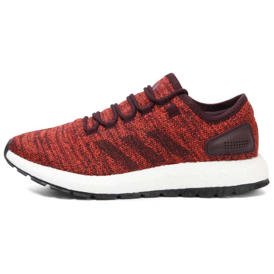 Adidas Adidas Pureboost Abrasion Resistant Slip Resistant Low top Running Shoes Unisex Red