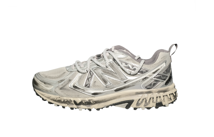 New Balance New Balance NB 410 V5 Abrasion Resistant Low top Running Shoes Unisex Silver Black