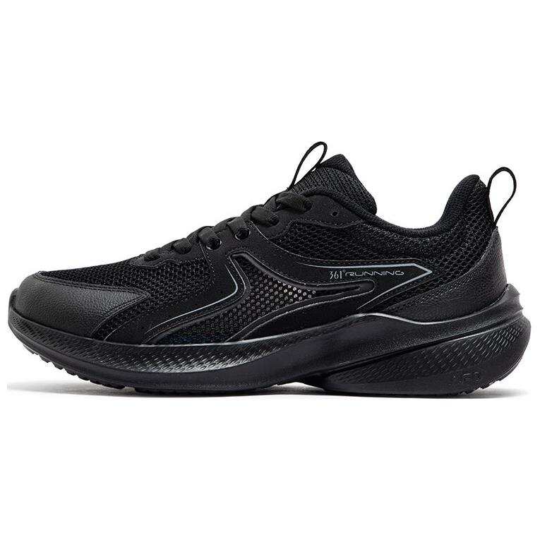 361° Abrasion Resistant Breathable Support Low top Casual Running Shoes Men's Obsidian Black