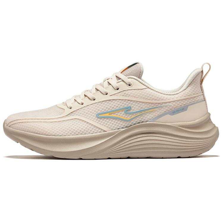 Erke Meteor Slip Resistant Cushioning Breathable Low top Casual Running Shoes Men's Eggnog Gray