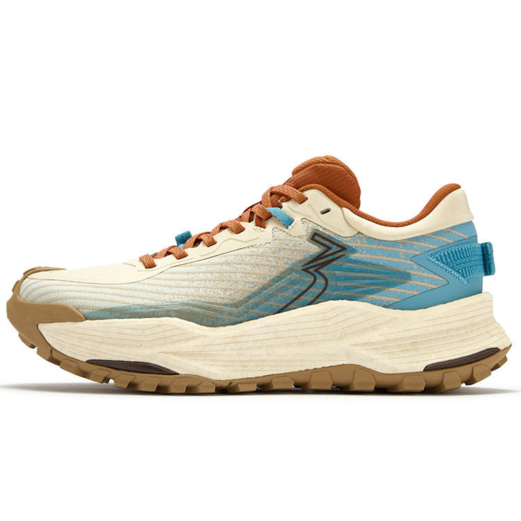 361° Wu Xia 2 Cushioning, Wear Resistant Low top Casual Running Shoes Men's Light Wood Blue