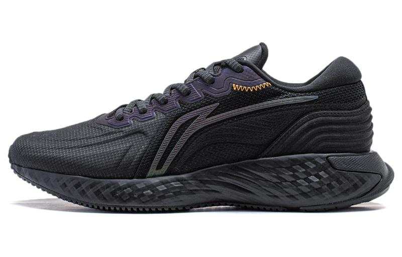 Li-Ning Li Ning Cloud Shield Comfortable Cushioning Reflective Rebound Low top Running Shoes Men's Black