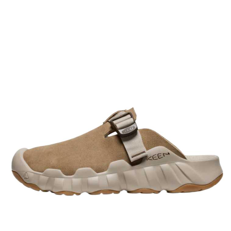 Keen Hyperport Clog Leather Closed Toe Slippers Men's Brown