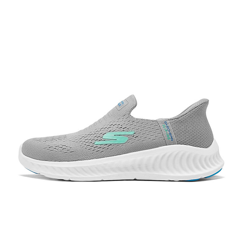 Skechers Women's GO WALK Fabric Breathable And Lightweight Low top Casual Shoes Women's Gray