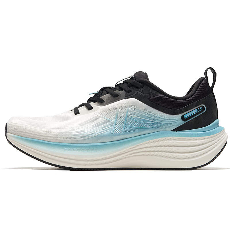 XTEP Cushioning Slip Resistant Low top Casual City Commuting Running Shoes Men's White Black Blue