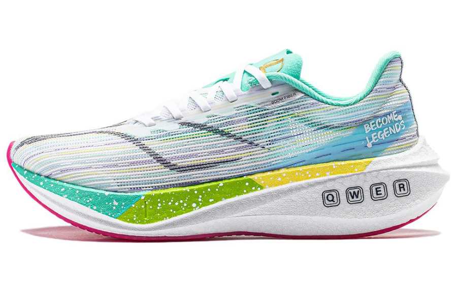 Li-Ning Li Ning Feidian 3 Challenger Abrasion Resistant Low top Running Shoes Women's Standard White