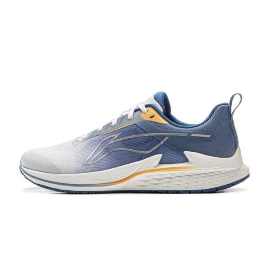 Li-Ning Li Ning Slip Resistant Abrasion Resistant Low top Casual Running Shoes Men's White Blue