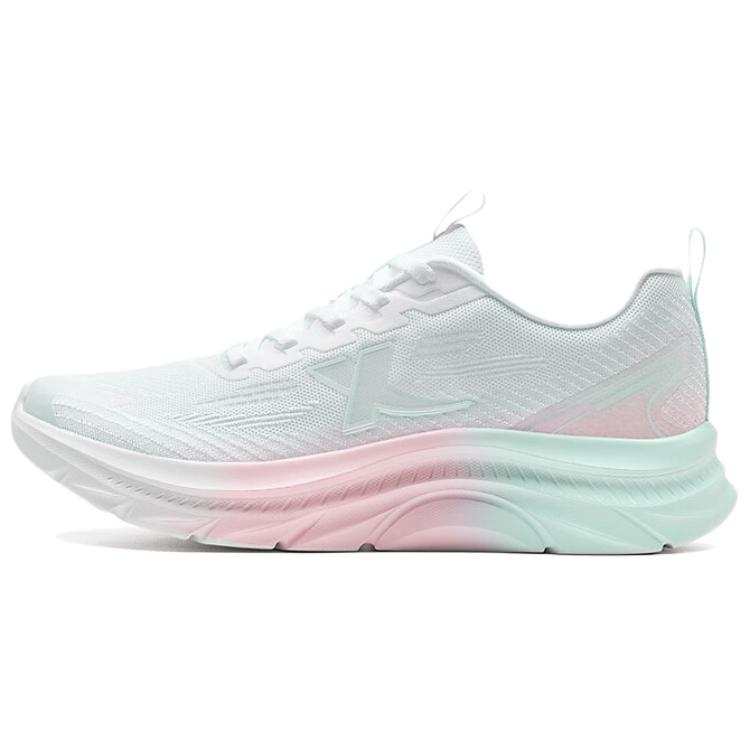 XTEP Abrasion Resistant Coverage Low top Casual Running Shoes Women's White Blue Pink
