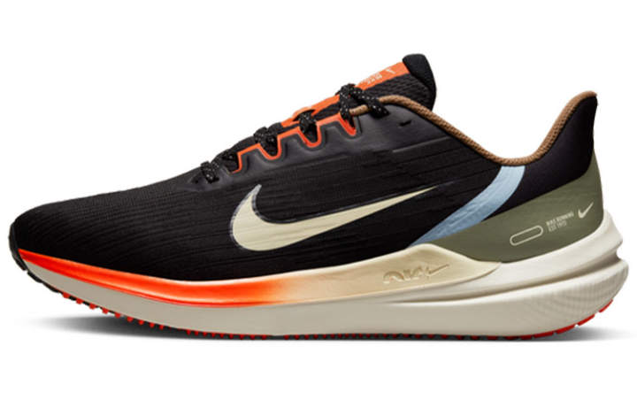 Nike Nike Air Winflo 9 Black Green Safety Orange