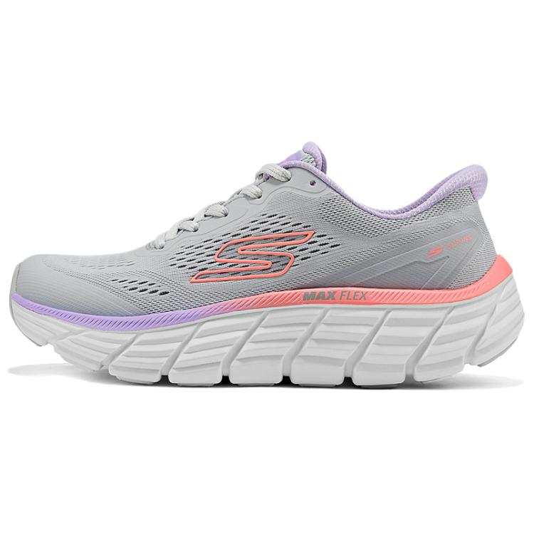 Skechers MAX FLEX Abrasion Resistant Breathable Thermal Low top Running Shoes Women's Gray