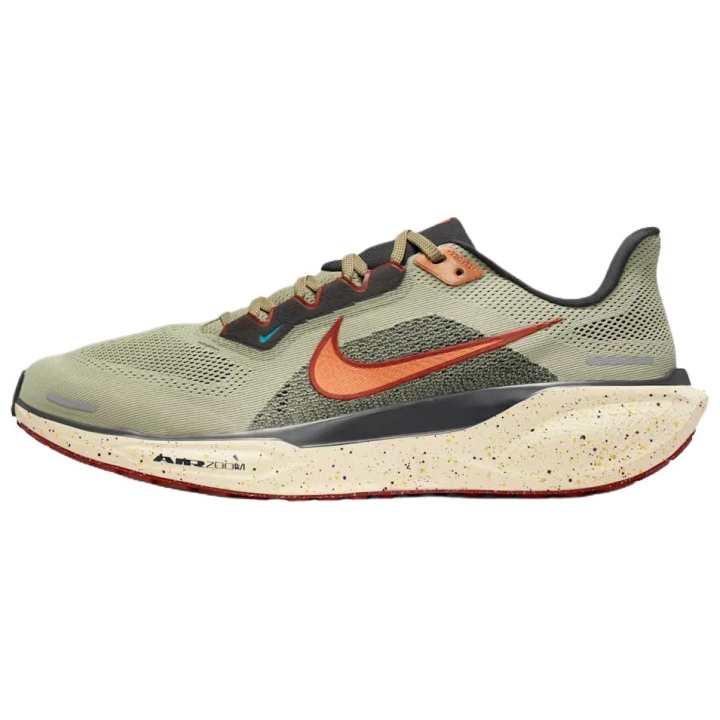 Nike Nike Pegasus 41 Breathable Running Shoes Men's Olive Green