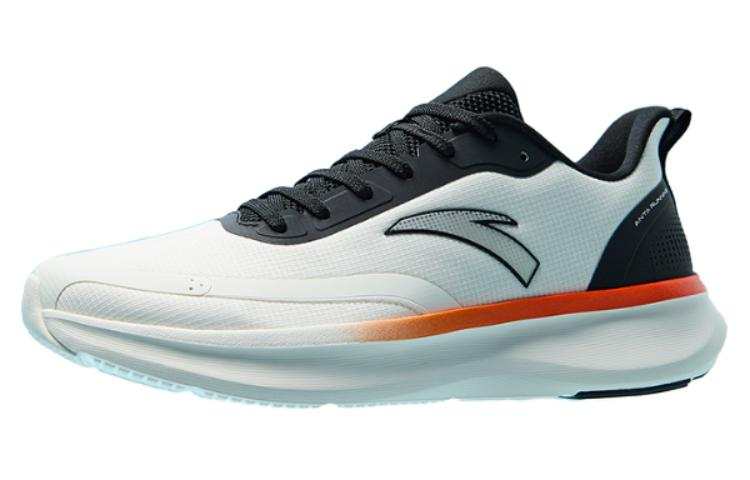 Anta Running Collection Comfortable Abrasion Resistant Breathable Low top Running Shoes Men's White Black