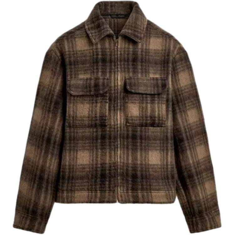 ZARA ZARA Jackets Men's Brown Lapel Moderate Other