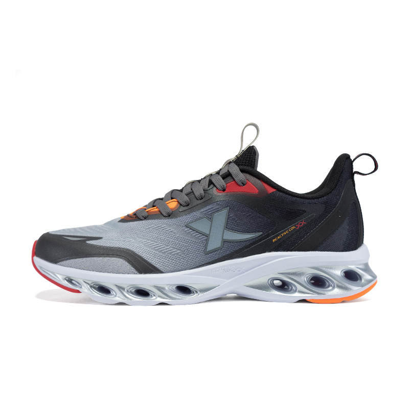 XTEP Cushioning Spin 7pro Cushioning Breathable Lightweight Low top Running Shoes Men's Gray Black