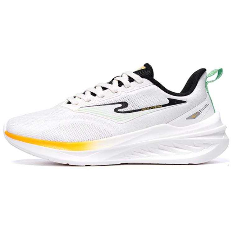 Erke Cushioning Slip Resistant Cushioning Slip Resistant Low top Casual Running Shoes Men's White Black
