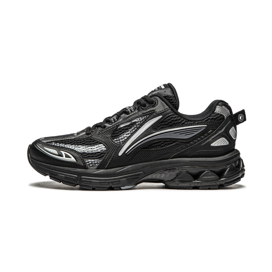 Li-Ning Li Ning Fuyao 2.0 Low top Rubber EVA/TUFF RB Long Distance Running Sprint Running Shoes Women's Black Silver