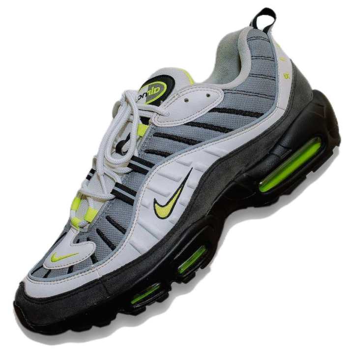 Nike Nike Air Max 98 Low top Casual Running Shoes Unisex Gray White