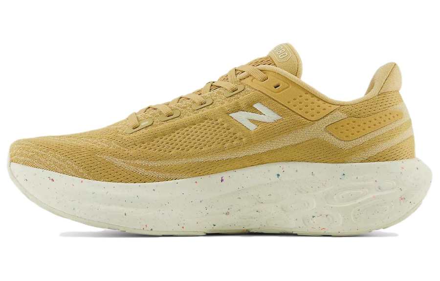 New Balance New Balance 1080v13 Cushioning Abrasion Resistant Cushioning, Wear Resistant Low top Running Shoes Men's Gold