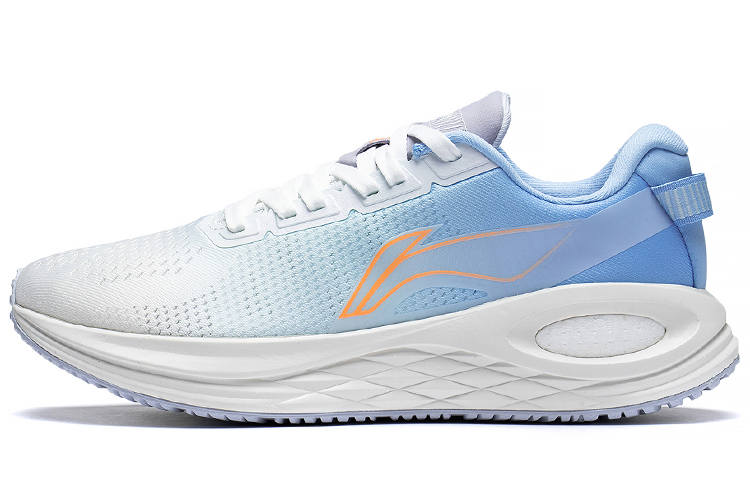 Li-Ning Li Ning Furious Rider 6.0 Essential Running Shoes Men's Low Top Mist White/Light Ice Blue/Light Sea Blue/Orange