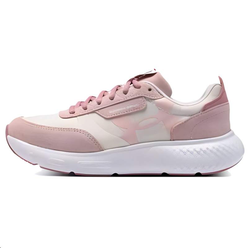 Under Armour Comfortable Versatile Shock Absorbing Wear Resistant Low Top Running Shoes Women's Pink
