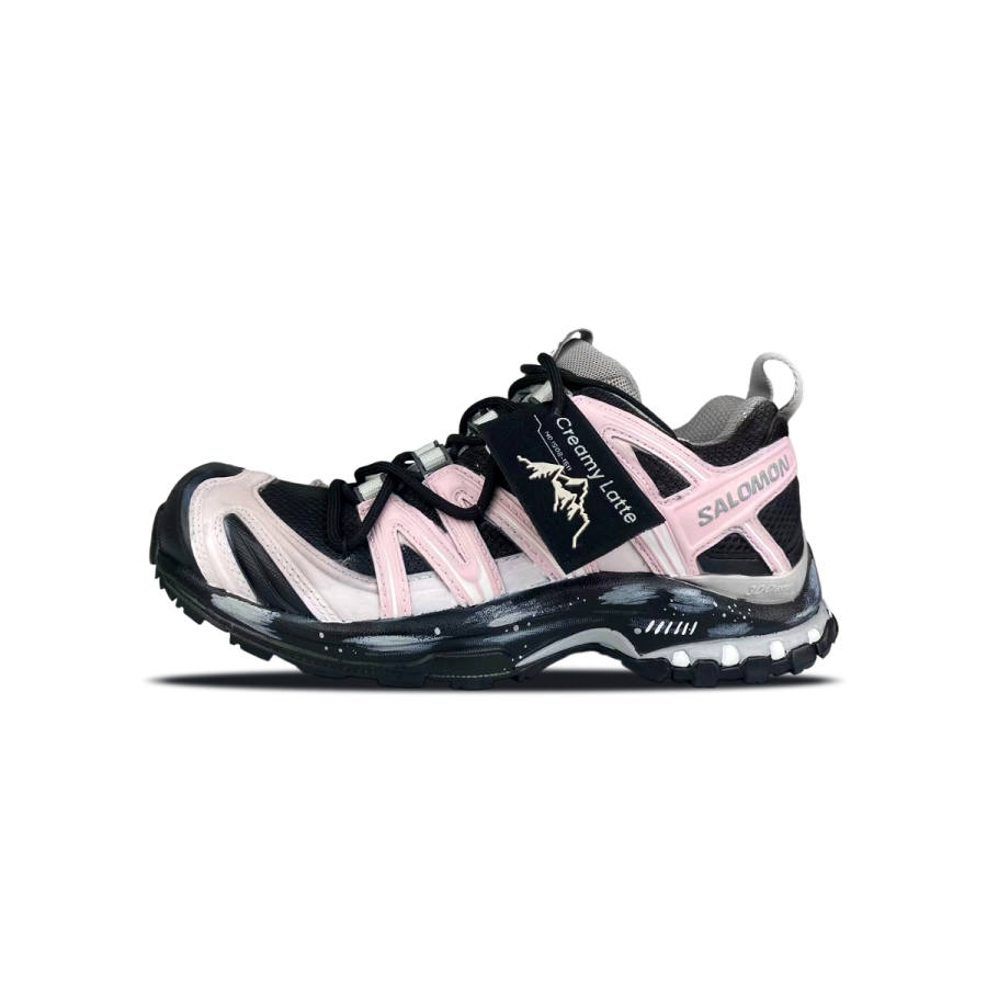SALOMON XA PRO 3D Cushioning Support Low top Running Shoes Unisex Black Pink