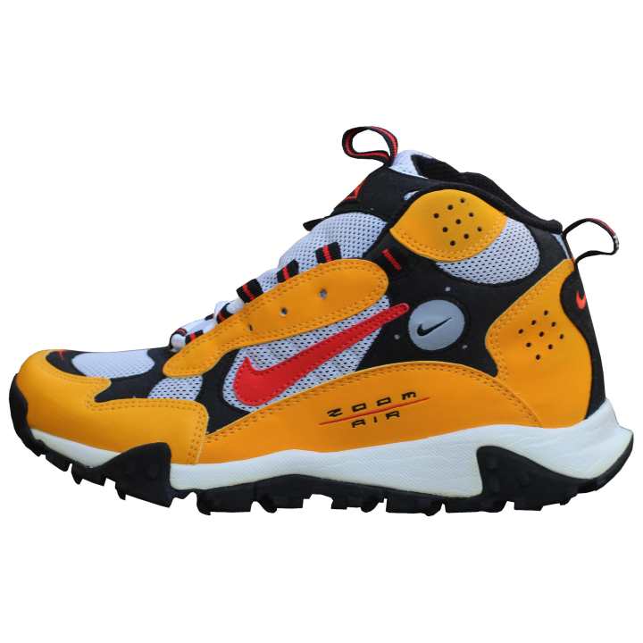 Nike Nike Slip Resistant Abrasion Resistant High top Running Shoes Unisex Orange Black White