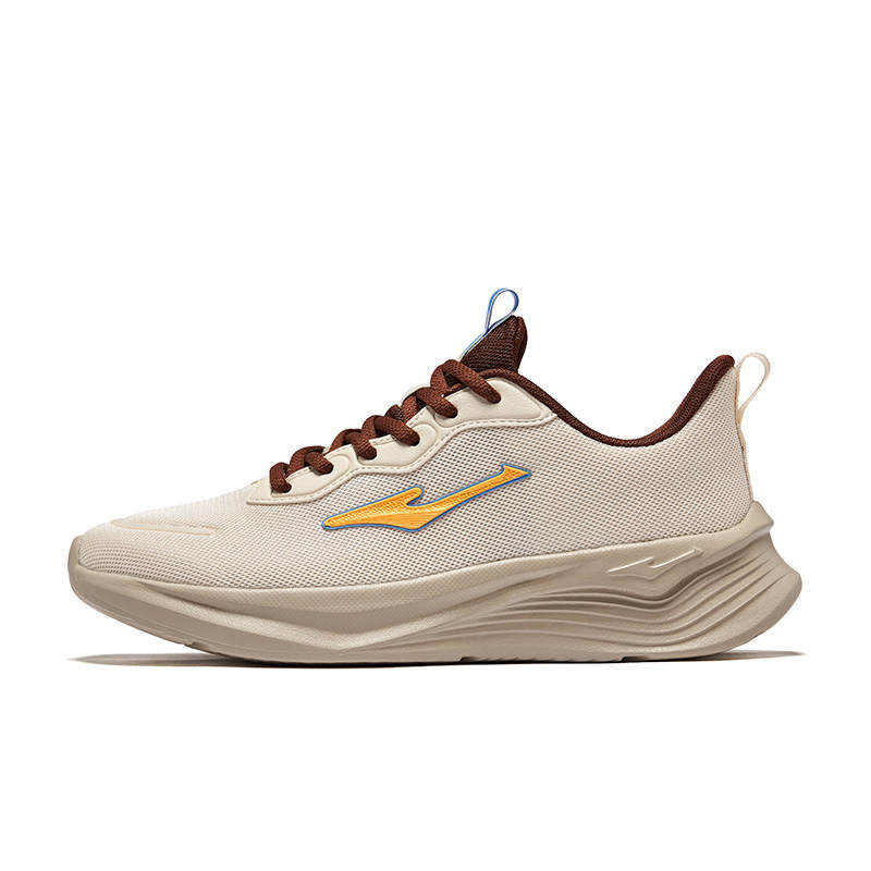 Erke Running Shoes Men's Low Top Eggnog Gray/Mocha