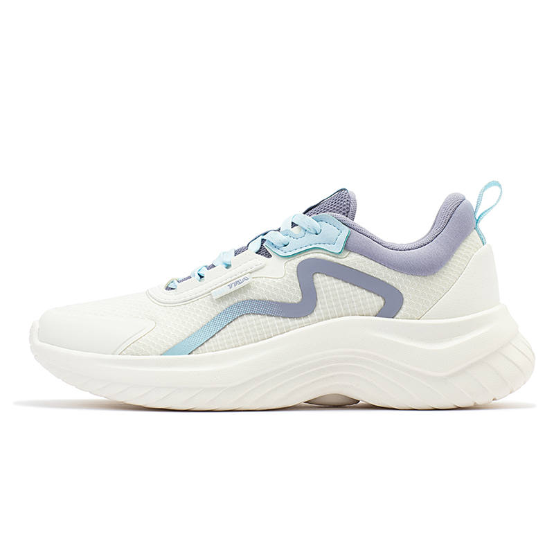 361° Breathable And Lightweight Low top Carbon Plate Running Shoes Women's White Purple