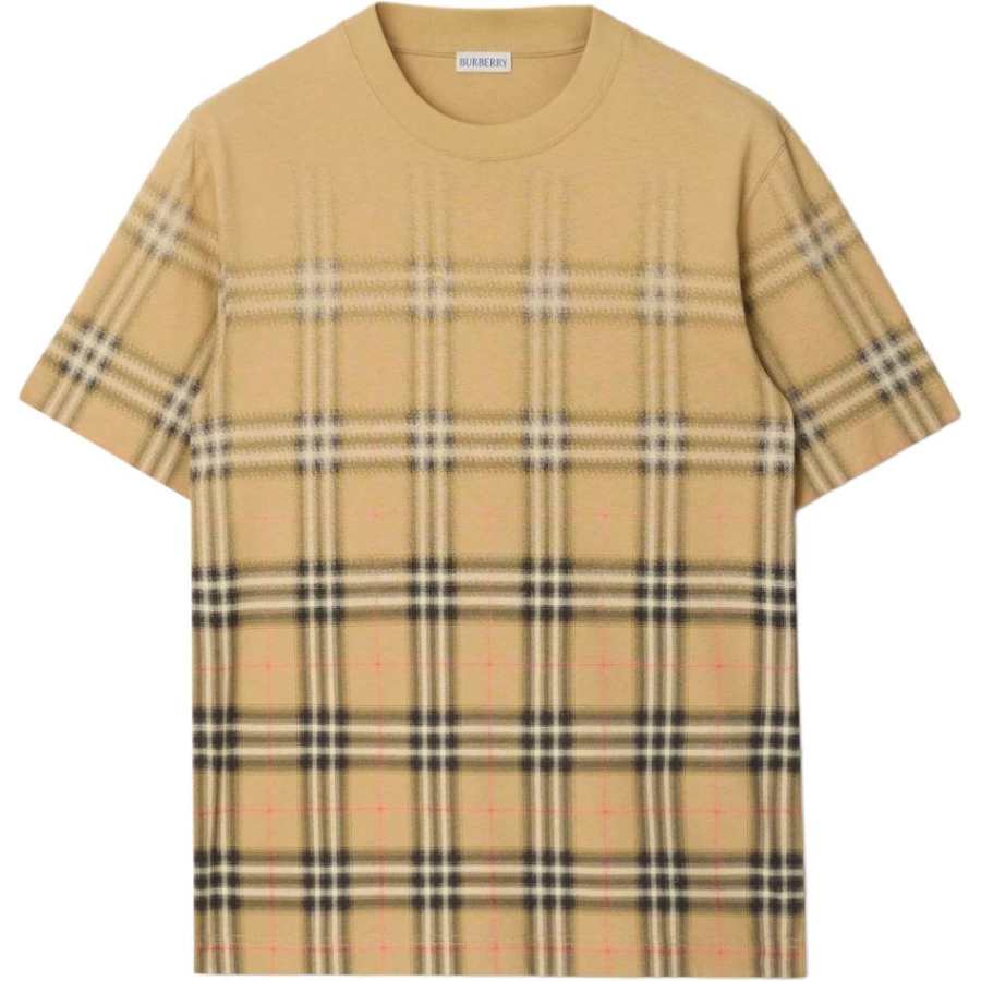 Burberry Burberry gradient check cotton T-shirt