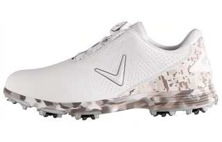 Callaway Slip Resistant Low top Golf Shoes Men's White Silver