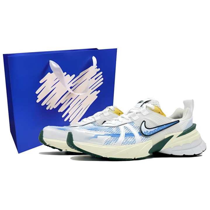 Nike Nike V2K Run Low top Running Shoes Women's White Blue, White Green