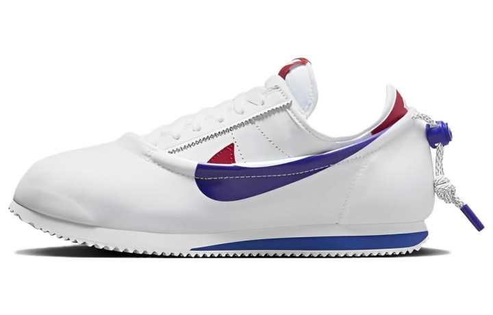 Nike Nike x CLOT Cortez Low top Casual City Commuting Running Shoes Unisex White Blue Red
