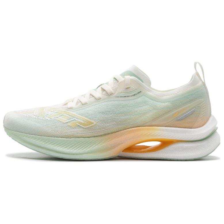 XTEP Zhilin 8.0 MAX Slip Resistant Abrasion Resistant Low top Running Shoes Women's White Green Orange