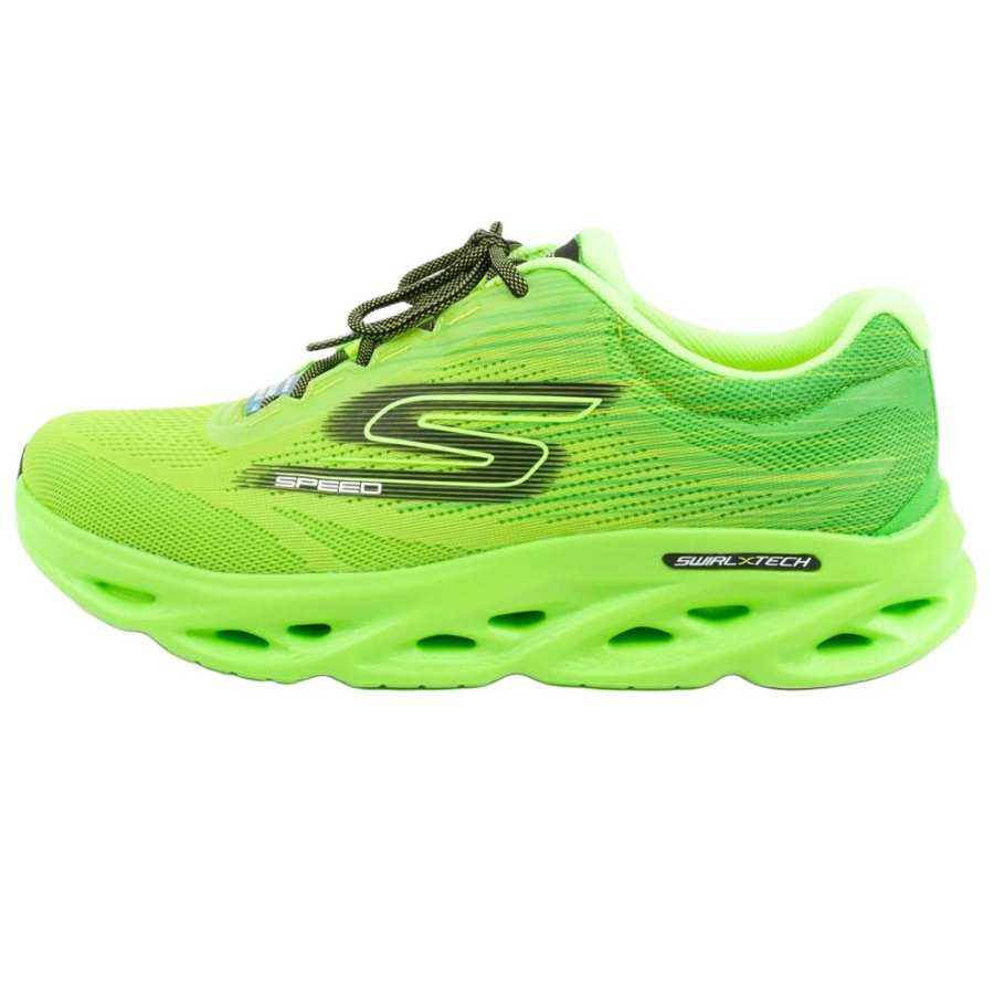 Skechers GO RUN Swirl Tech Speed Cushioning Abrasion Resistant Cushioning, Wear Resistant Low top Running Shoes Men's