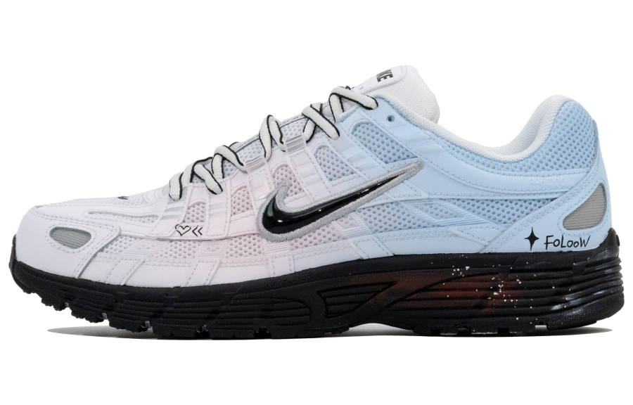 Nike Nike P 6000 Cushioning Low top City Commuting Running Shoes Men's Blue Pink