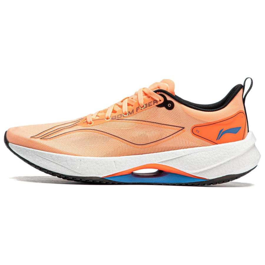 Li-Ning Li Ning Super Light 21 Cushioning Slip Resistant Breathable Low top Running Shoes Men's Orange Black Blue
