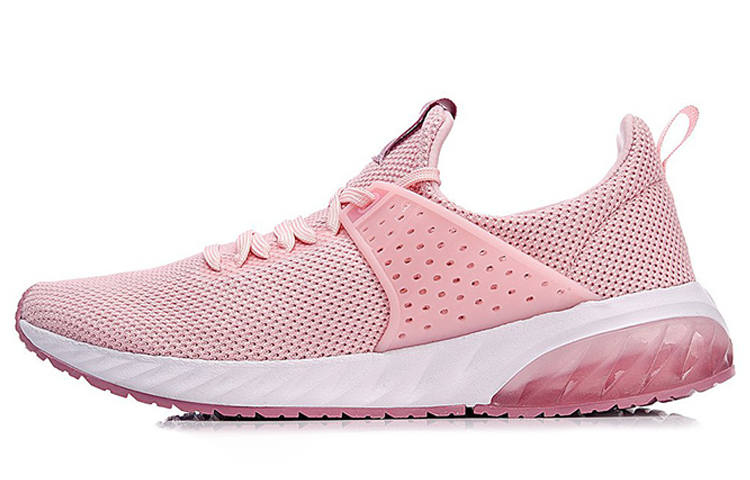 Li-Ning Li Ning Gel Rocker Abrasion Resistant Breathable Abrasion Resistant Breathable Low top Running Shoes Women's Pink