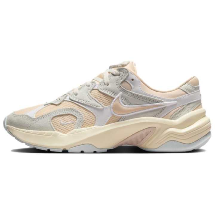 Nike Nike AL8 Textile, Leather Cushioning Rebound Low top Running Shoes Women's Beige Gray