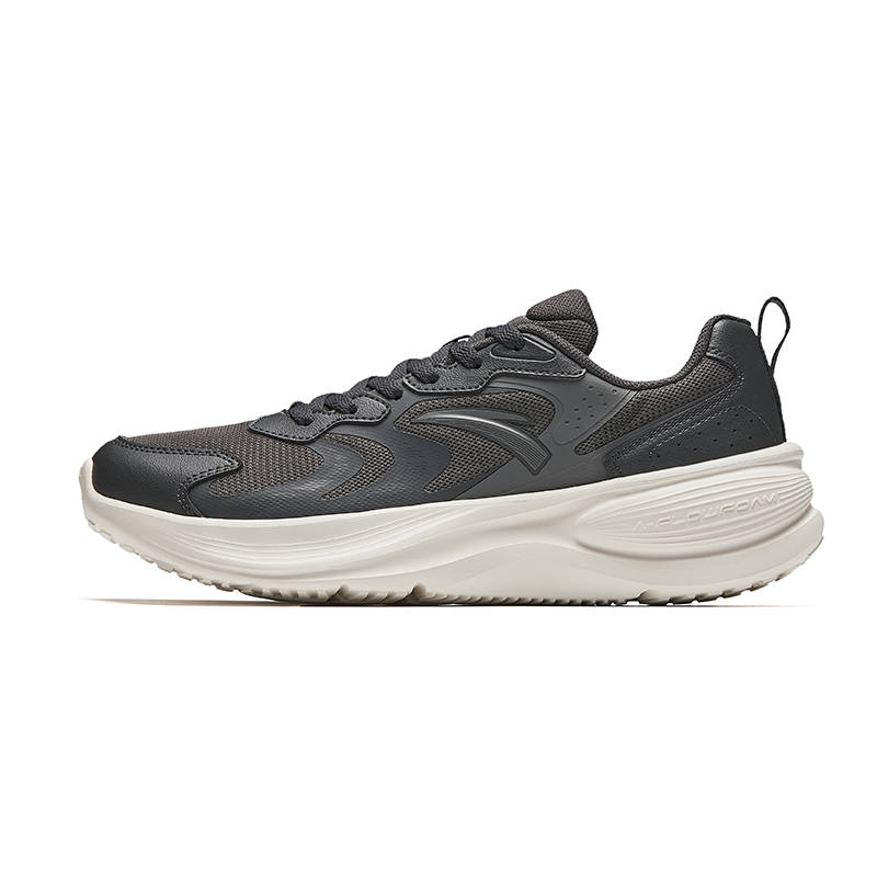 Anta Slip Resistant Abrasion Resistant Slip Resistant Abrasion Resistant Low top Casual Running Shoes Men's Gray White